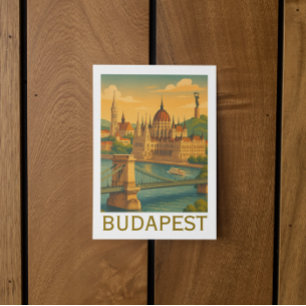 Carte Postale Vintage Budapest Hongrie Art de voyage