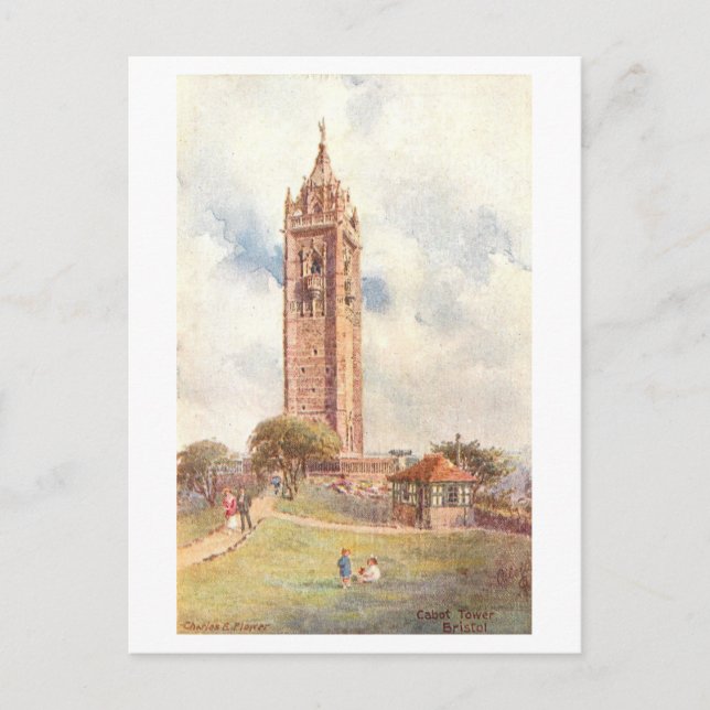 Carte Postale Vintage Cabot Tower, Bristol (Devant)