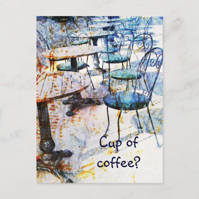 Carte postale vintage café art (Devant)