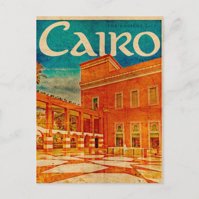 Carte postale vintage Cairo Travel (Devant)