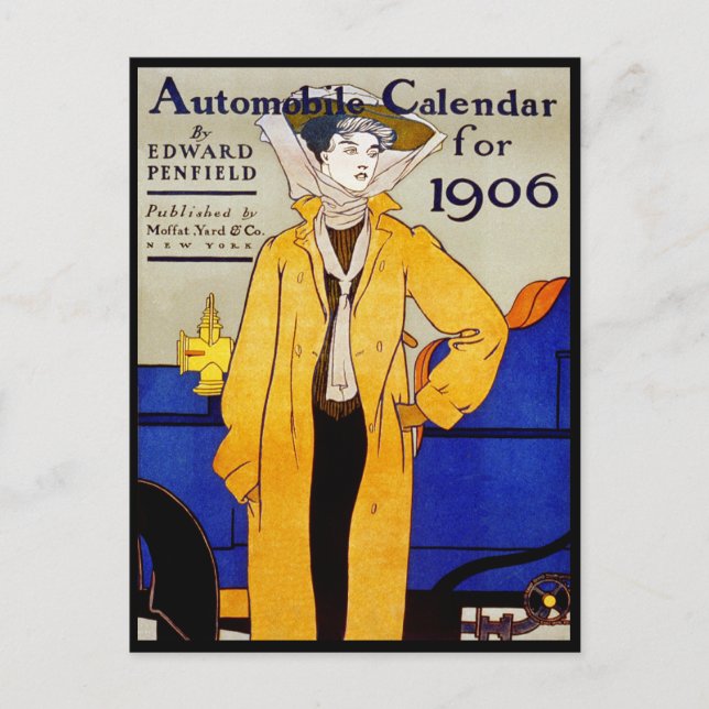 Carte postale : Vintage - Calendrier automatique - (Devant)