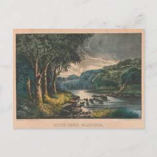 Carte Postale Vintage Californie Silver Creek Sierra Nevada