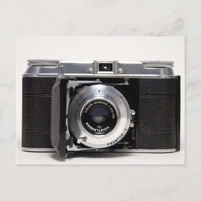 Carte postale vintage CAMERA 5 appareil photo plia (Devant)