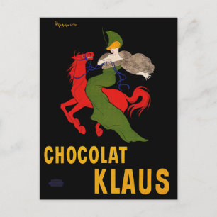 Carte postale vintage : Cappiello - Chocolat Klaus