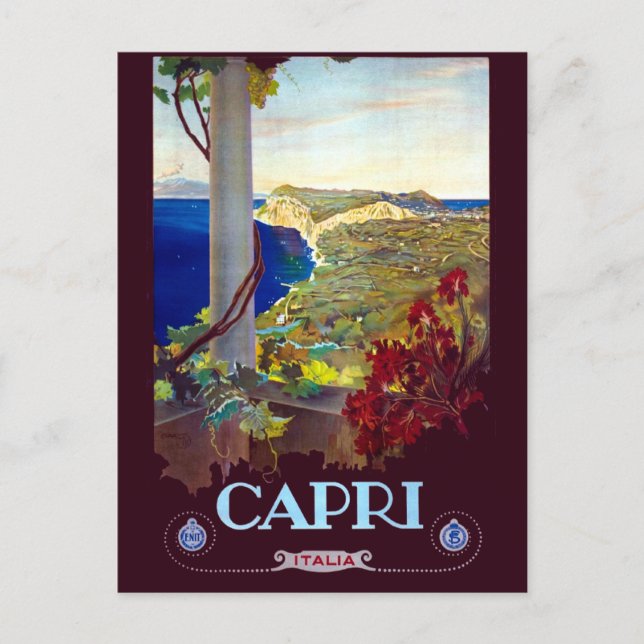 Carte Postale Vintage Capri Italie Voyage (Devant)