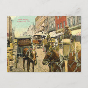 Carte Postale Vintage Cary Street Richmond Virginie