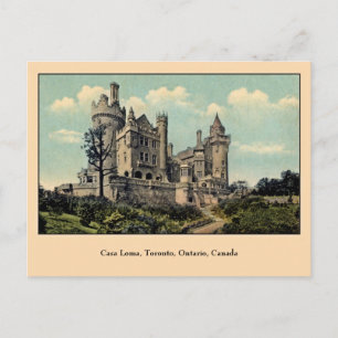 Carte Postale Vintage Casa Loma, Toronto, Canada