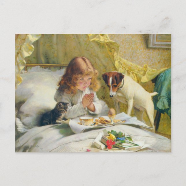 Carte Postale Vintage Charles Burton Barber Suspense (Devant)