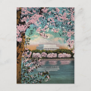Carte Postale Vintage Cherry Blossoms