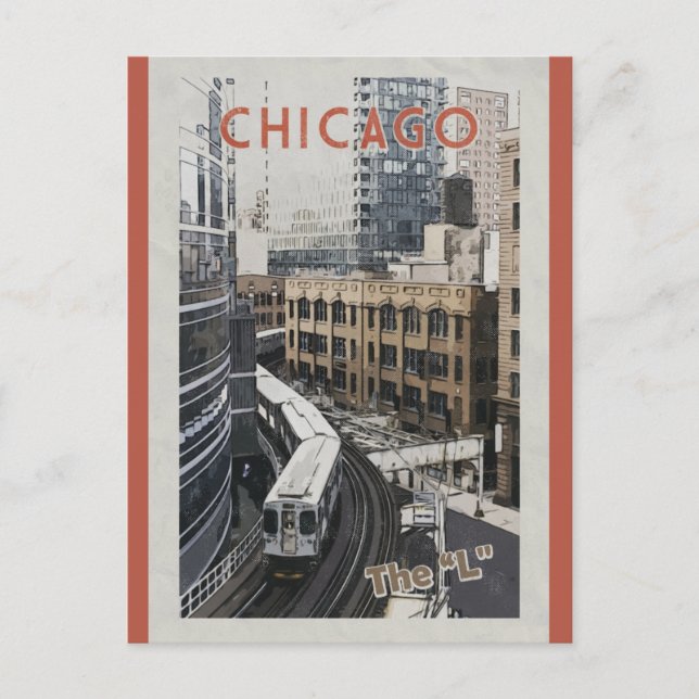 Carte Postale Vintage Chicago Illinois Travel (Devant)