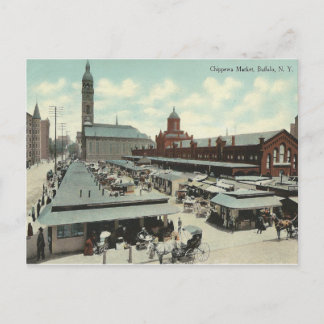 Carte Postale Vintage Chippewa Market, Buffalo, New York