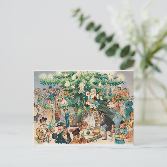 Carte postale Vintage Christmas (Debout devant)