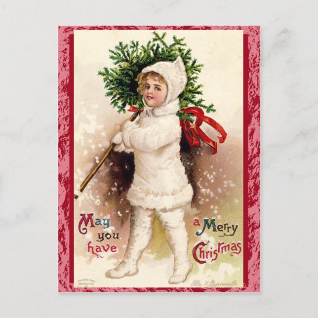 Carte postale Vintage Christmas (Devant)