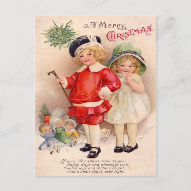 Carte postale Vintage Christmas (Devant)