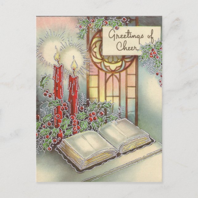 Carte postale Vintage Christmas Design (Devant)
