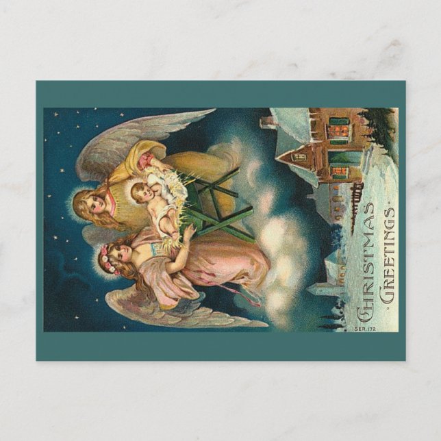 Carte postale Vintage Christmas Greys (Devant)