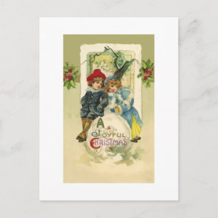 Carte postale Vintage Christmas Snowball