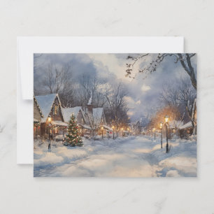 Carte postale Vintage Christmas Watercolor Paintin