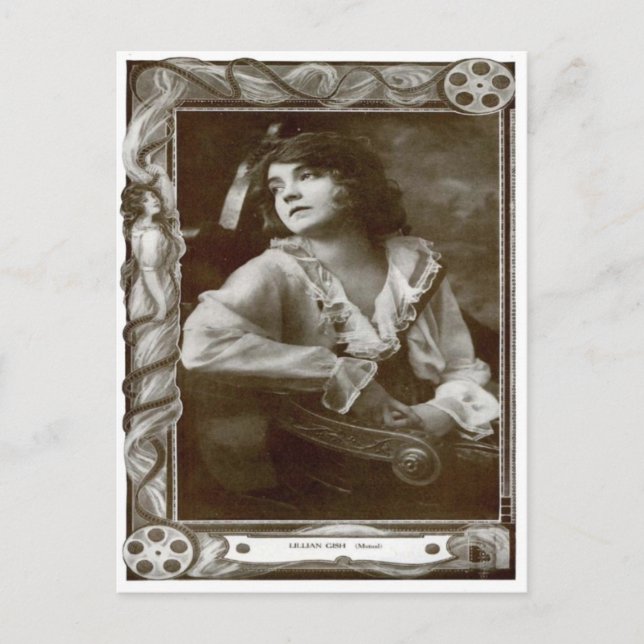 Carte postale vintage Cinema Lilian Gish (Devant)