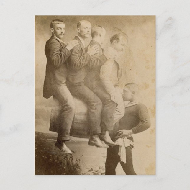 Carte Postale Vintage Circus Strongman (Devant)