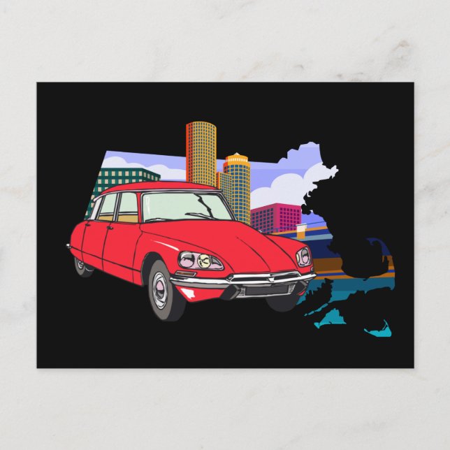 Carte Postale Vintage Citroen (Devant)