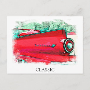 Carte Postale *~* Vintage classique Antique Artistic Long Car