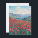 Carte postale Vintage Claude Monet Poppies<br><div class="desc">Carte postale Vintage Claude Monet</div>