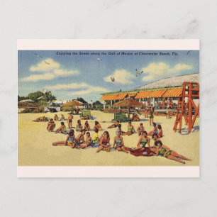 Carte postale vintage Clearwater Beach Florida