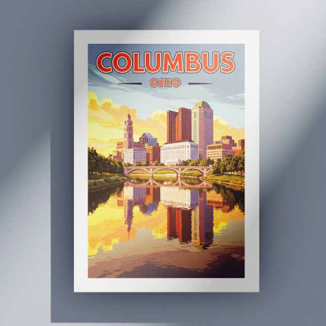 Carte Postale Vintage Columbus Ohio (Créateur téléchargé)