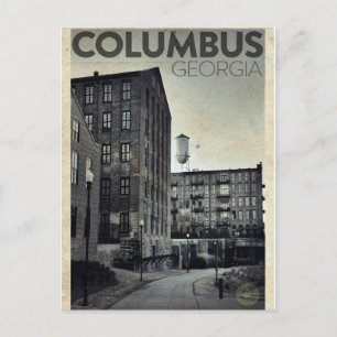 Carte postale vintage Columbus Travel