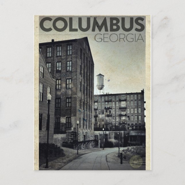 Carte postale vintage Columbus Travel (Devant)