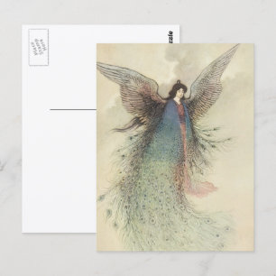 Carte Postale Vintage conte de fées japonais, La Demoiselle de l
