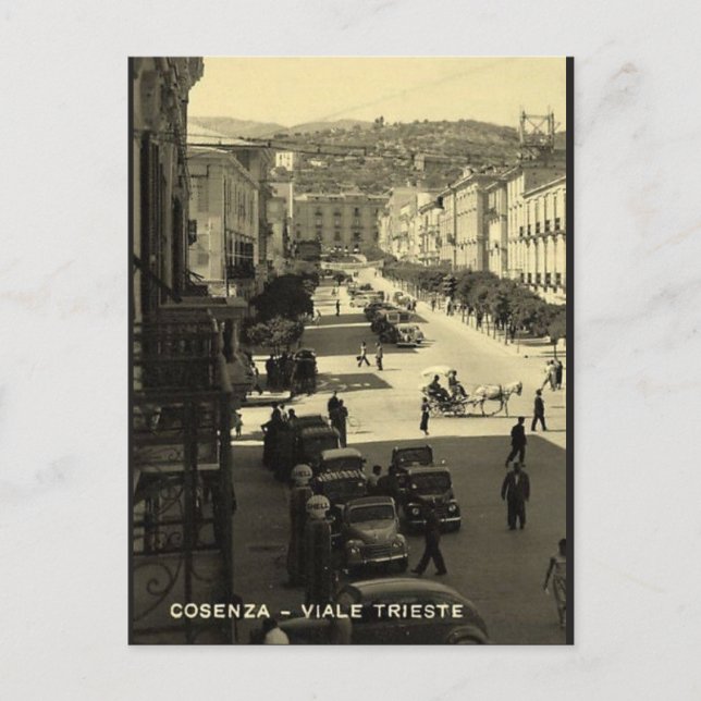 Carte postale vintage Cosenza Italie (Devant)
