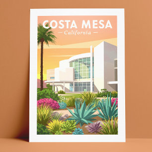 Carte Postale Vintage Costa Mesa Californie