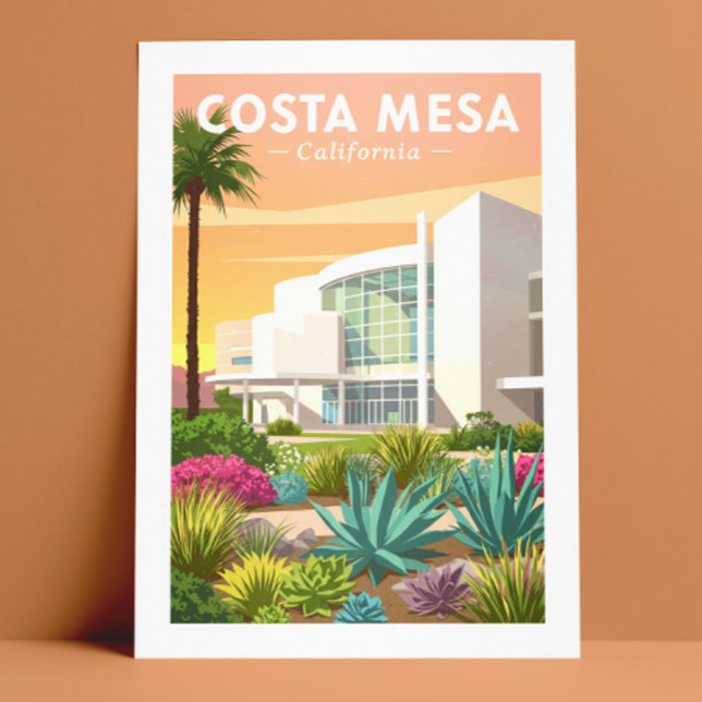 Carte Postale Vintage Costa Mesa Californie (Créateur téléchargé)