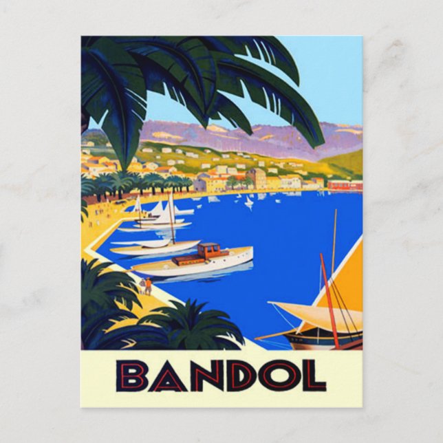 Carte Postale Vintage Côte d'Azur (Devant)