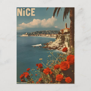 Carte postale vintage Côte d'Azur Nice Côte