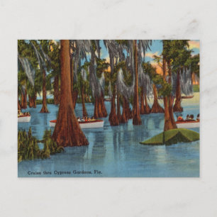 Carte Postale Vintage, Croisière Cyprus Gardens, Floride