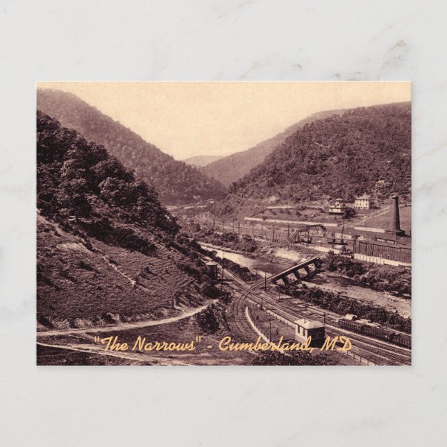 Carte postale Vintage Cumberland étroite (Devant)