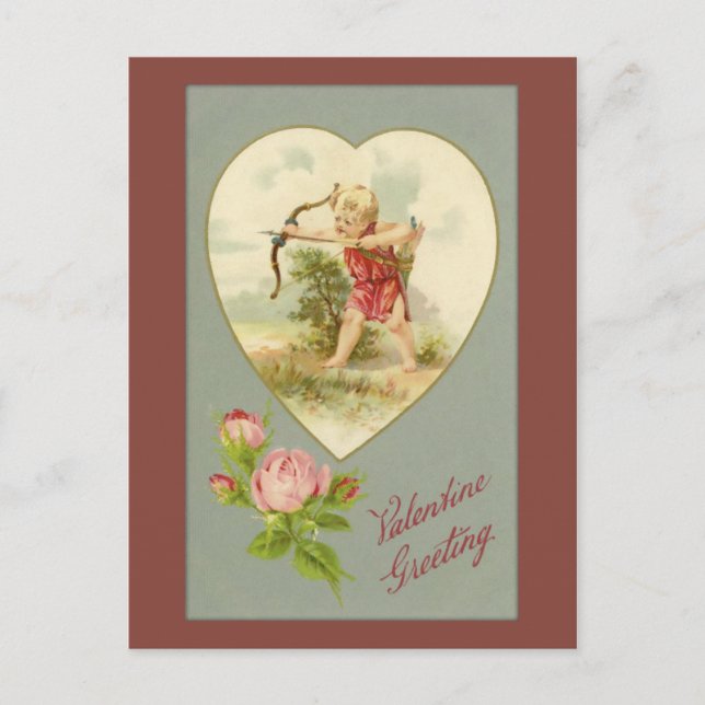 Carte postale vintage Cupid Valentine (Devant)