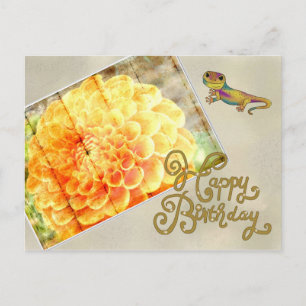 Carte Postale Vintage Dalie