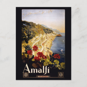 Carte postale vintage d'Amalfi Italie