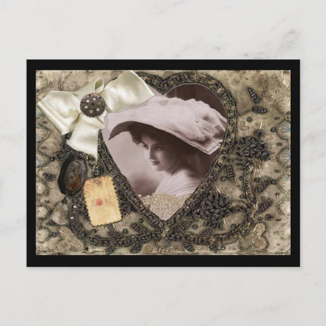 Carte postale - Vintage dame (Devant)