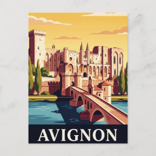 Carte postale vintage d'Avignon