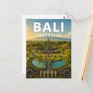 Carte postale vintage de Bali - Jardin Jagatnatha