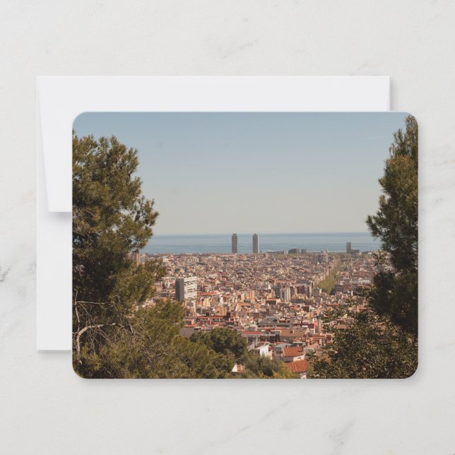 Carte postale vintage de Barcelone (Devant)