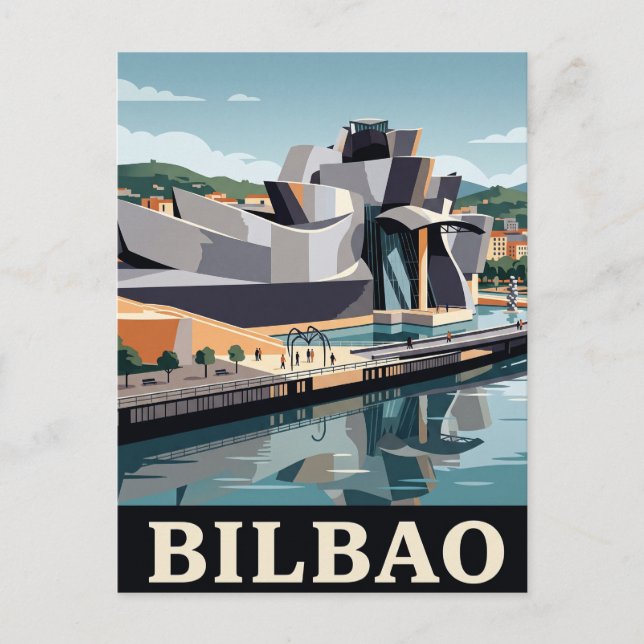 Carte postale vintage de Bilbao (Devant)