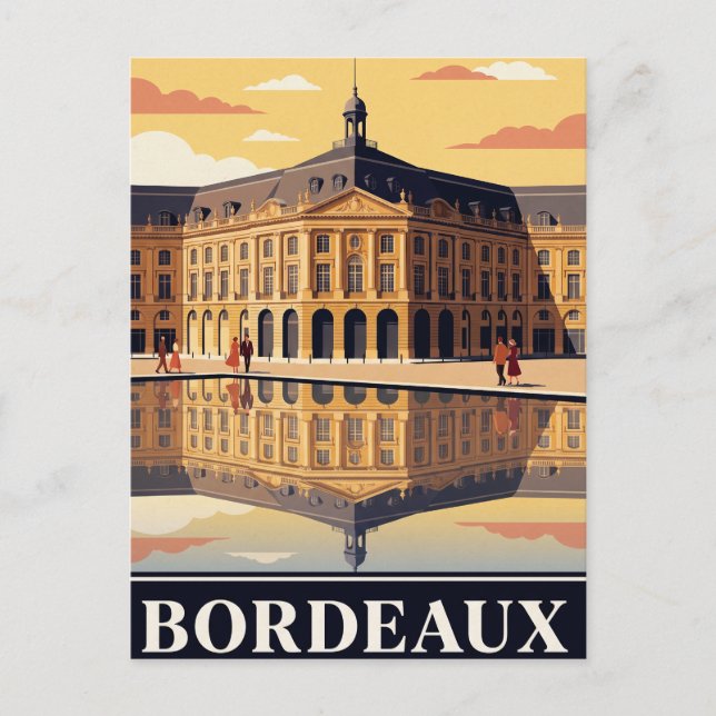 Carte postale vintage de Bordeaux (Devant)
