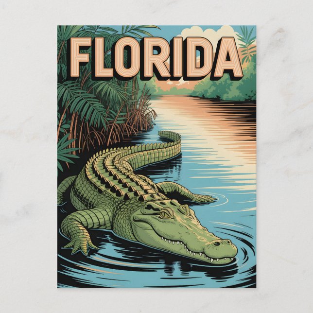 Carte Postale Vintage de Floride (Devant)