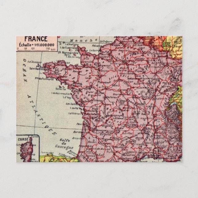 Carte postale vintage de France (Devant)